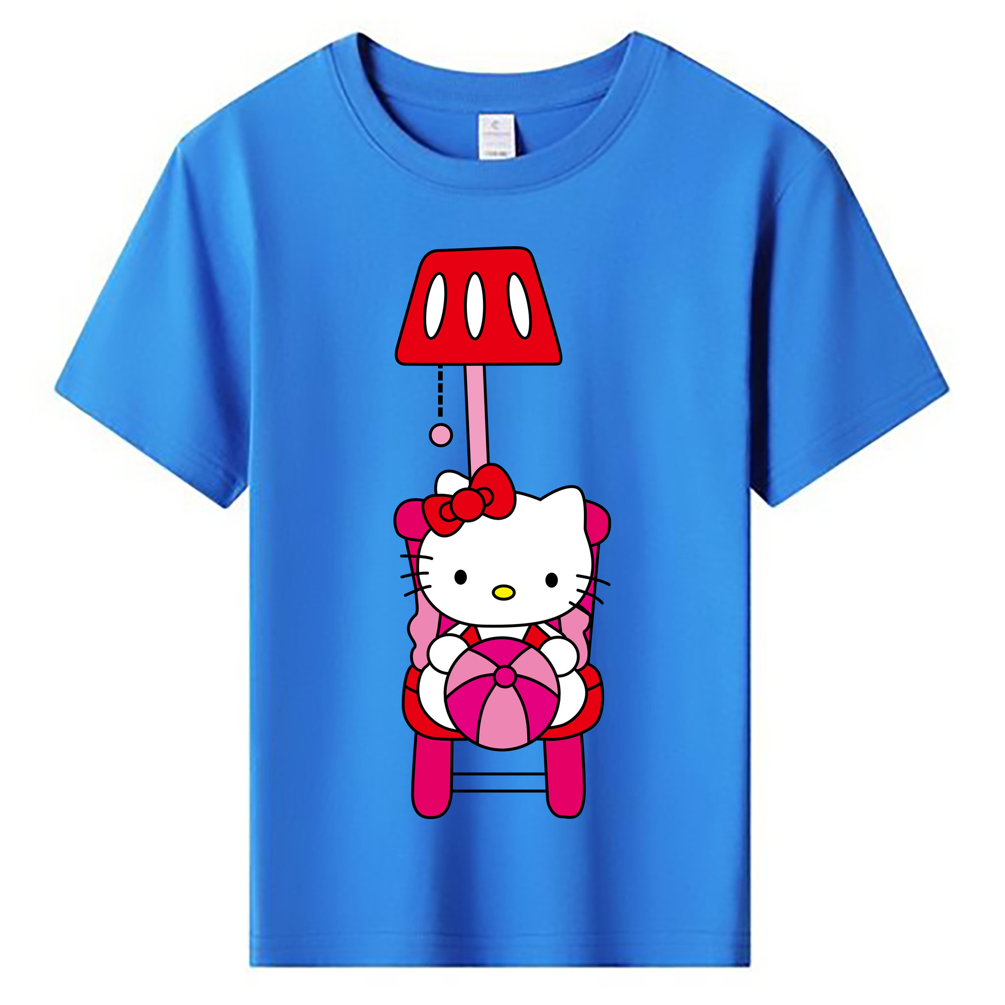 （画像用） Hello Kitty ハローキティ 綿100％キッズTシャツ（フロントプリント）
